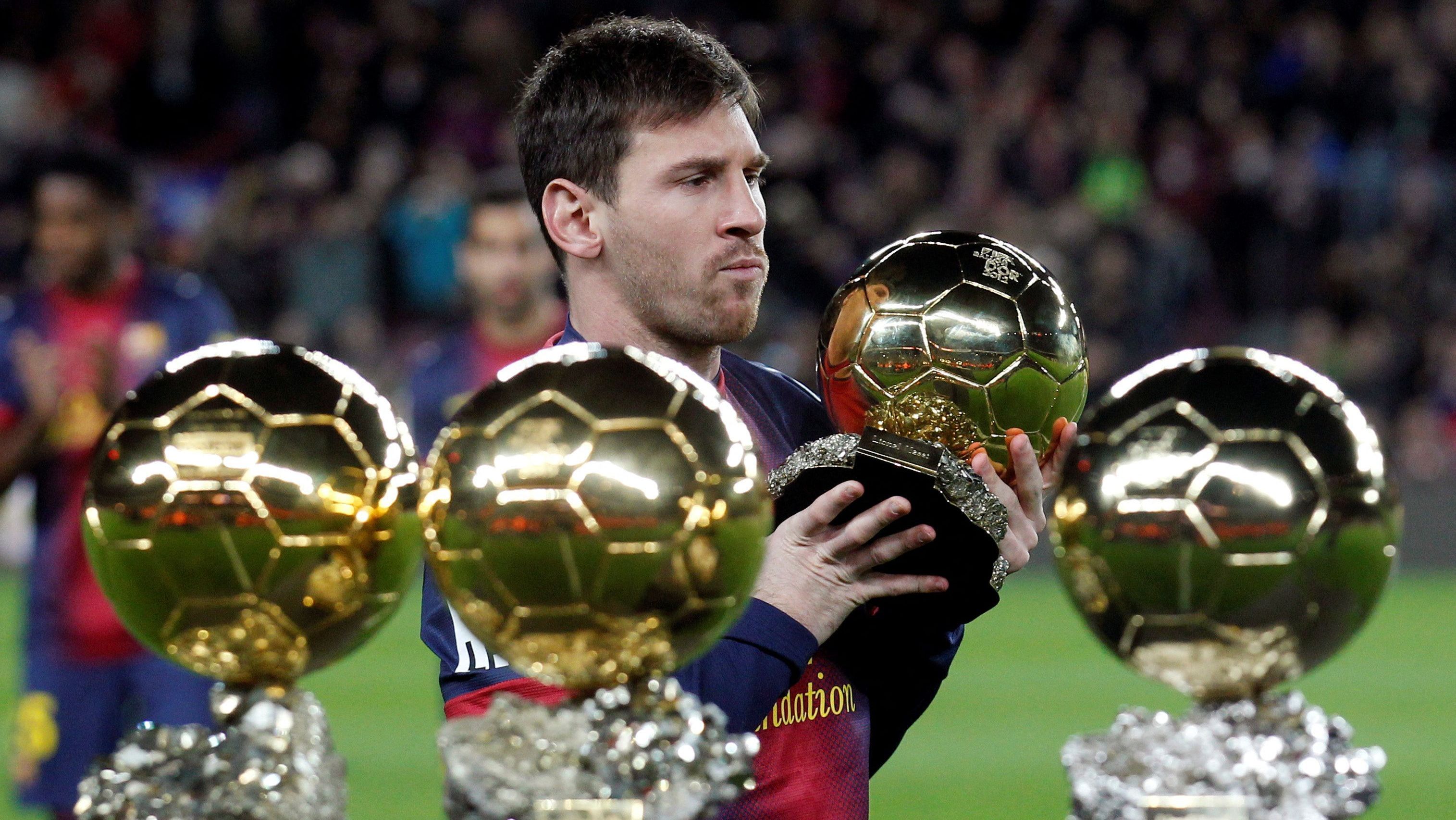 Lionel Messi em premiação da Marca América