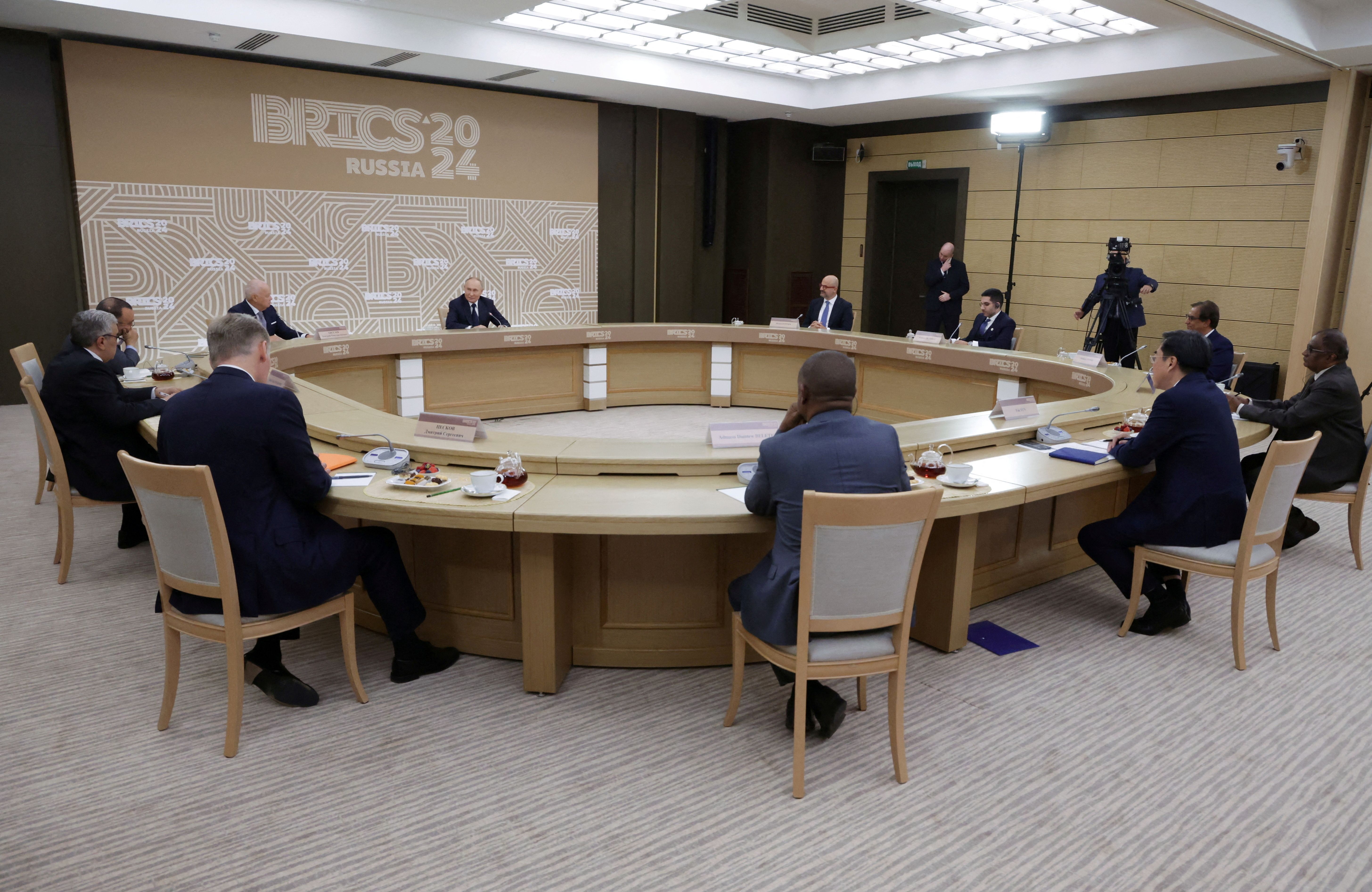 Imagem sobre os BRICS e Putin