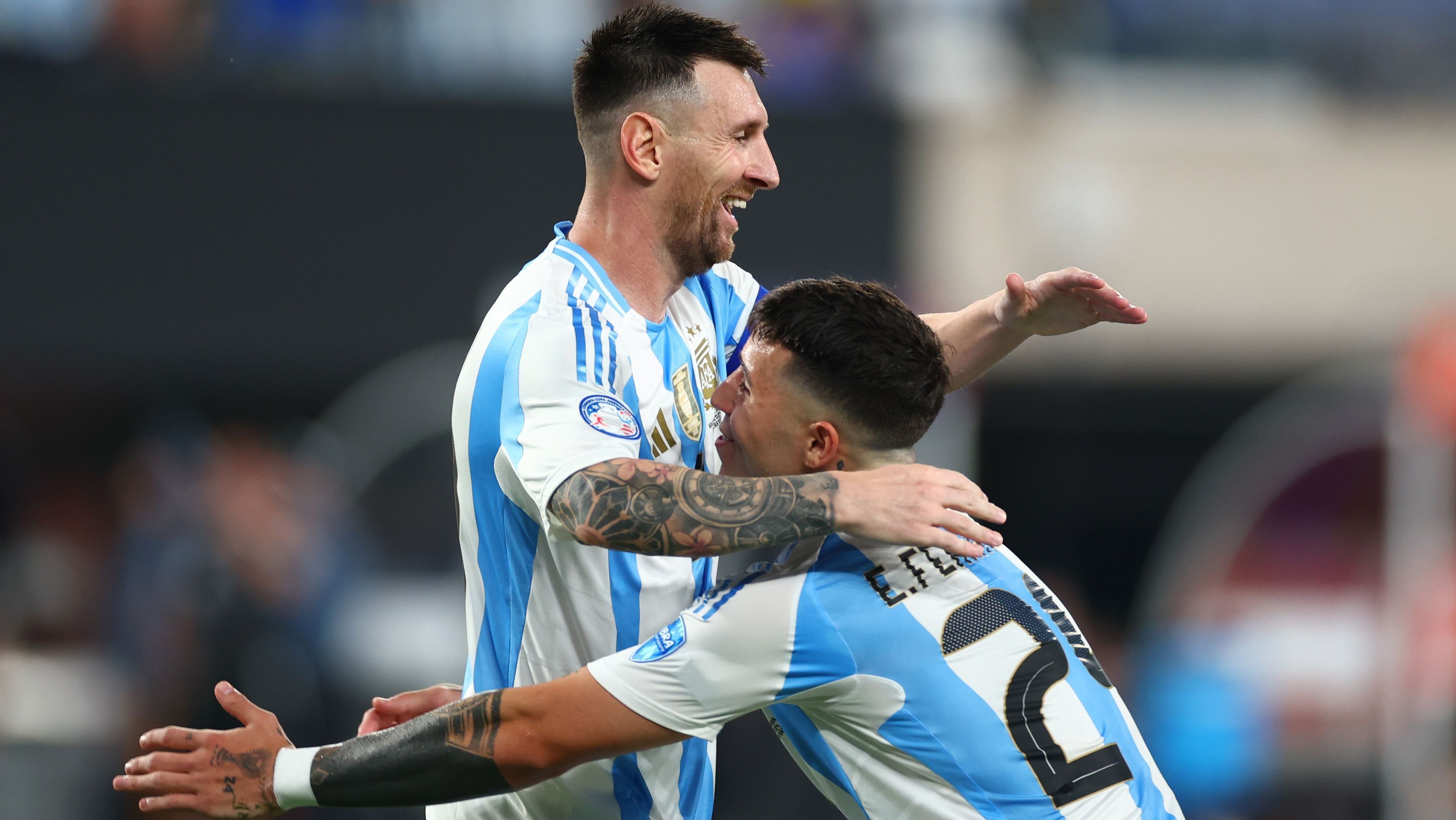 Messi com a camisa da Argentina