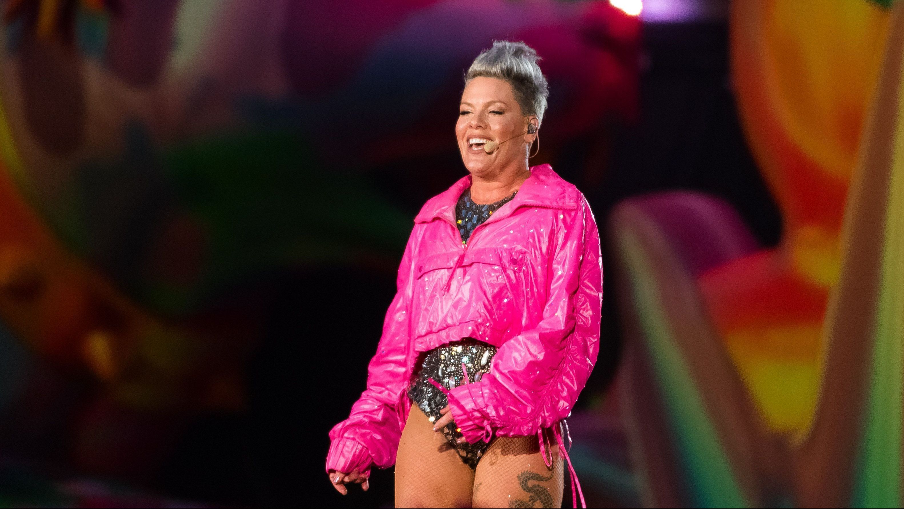 Pink em show na turnê Summer Carnival